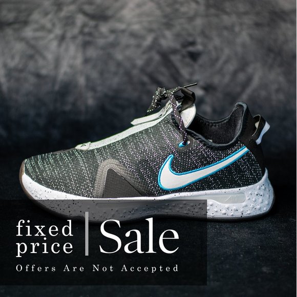 Nike Paul George 4 Grey Blue Men's Size 9.5 - Picture 15 of 15